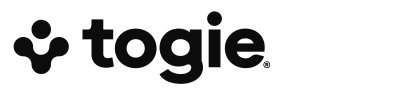 Logotipo de Togie, plataforma para administración de residenciales, con identidad visual amigable y contemporánea.