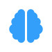 Ícono de cerebro humano.